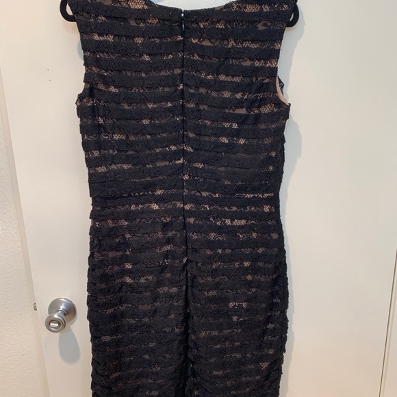 20s Inspired Midi Black Dress - Picture 7 of 8